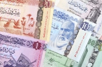 Übersicht Münzen und Banknoten der Libyschen Währung Dinar