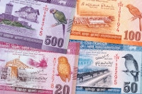Übersicht Münzen und Banknoten Währung Sri Lanka Rupie
